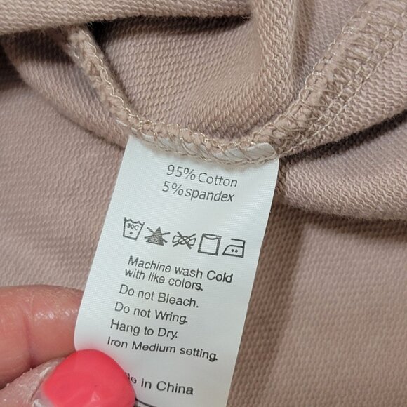 Pulse Boutique Tan Leopard Print Pullover Hoodie Sweatshirt Top Brown Womens S - Picture 7 of 7